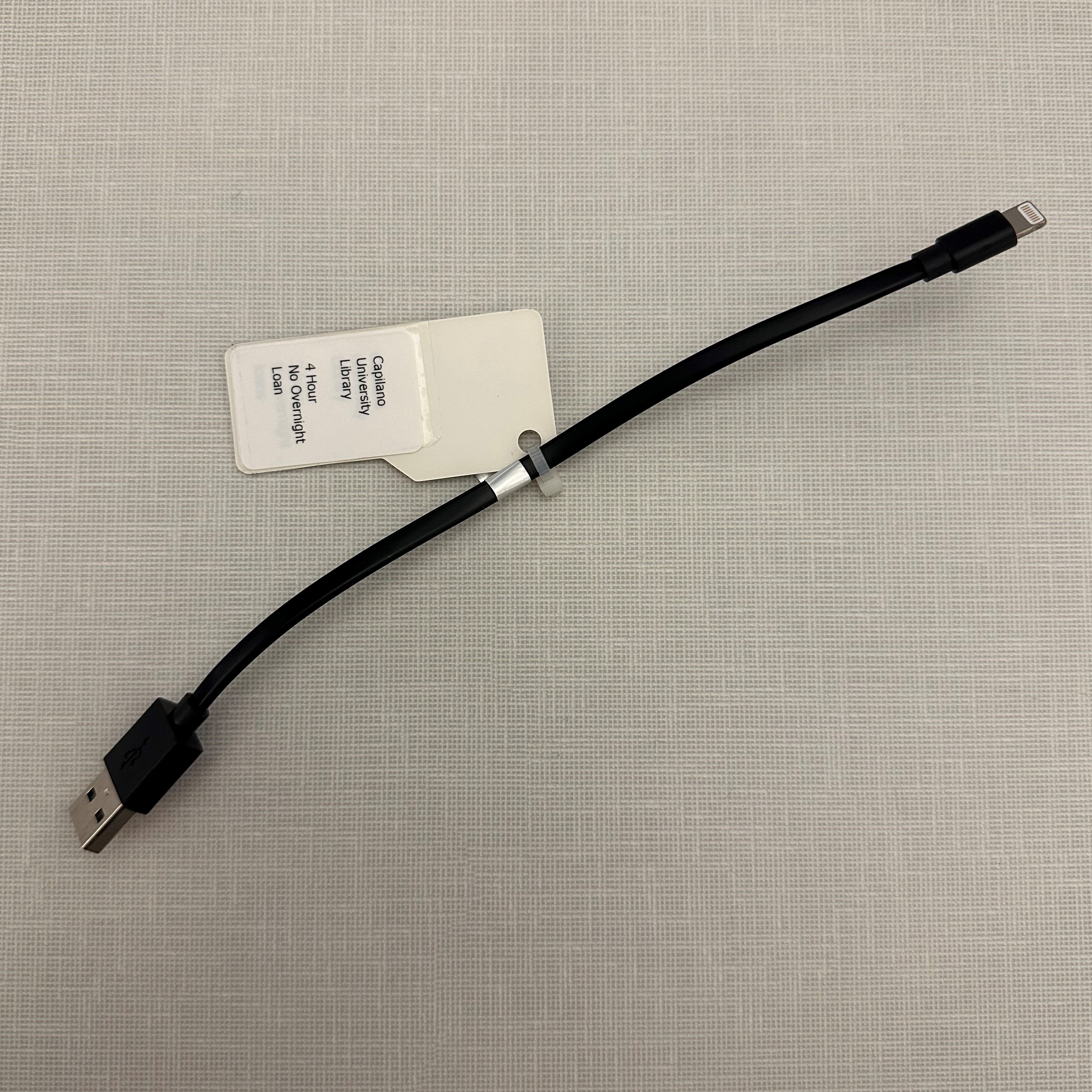 Black lightning charger cable